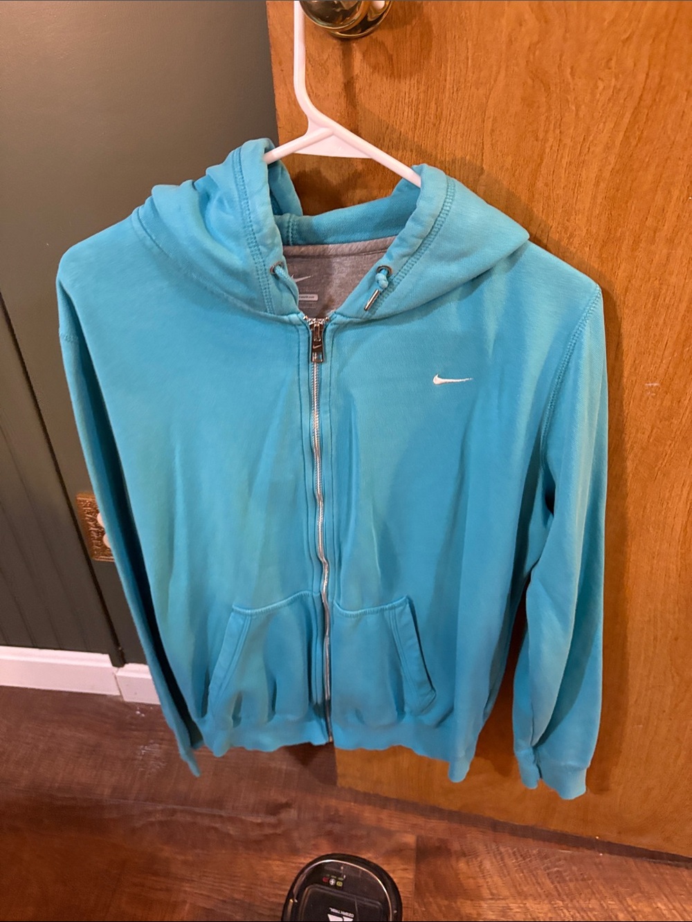 Nike Men’s Teal Zip-Up Hoodie Jacket